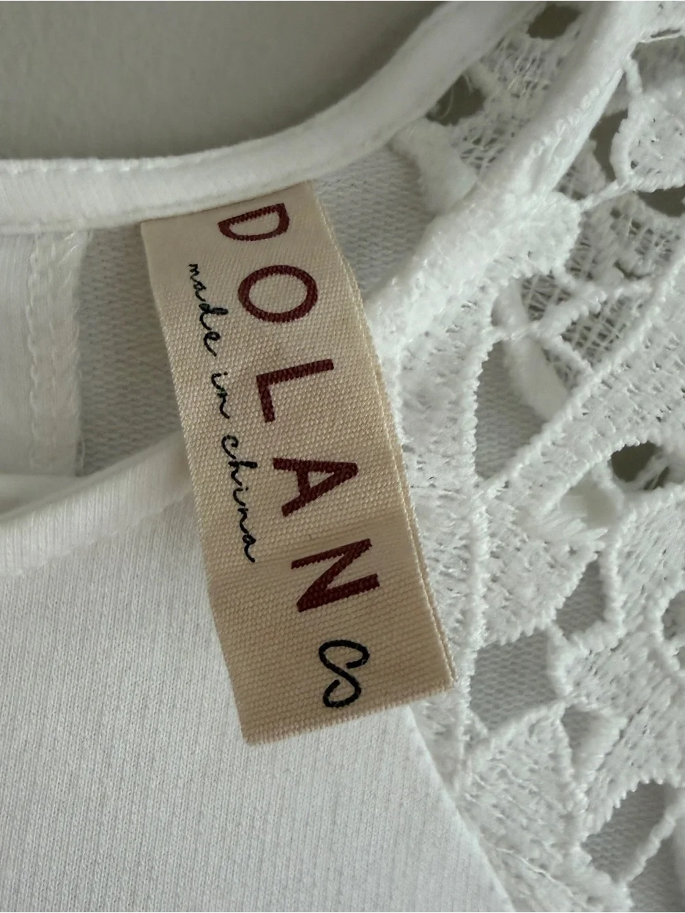 Anthropologie Dolan White Lace Puff Sleeve Elastic Waist Top S - Picture 4 of 6